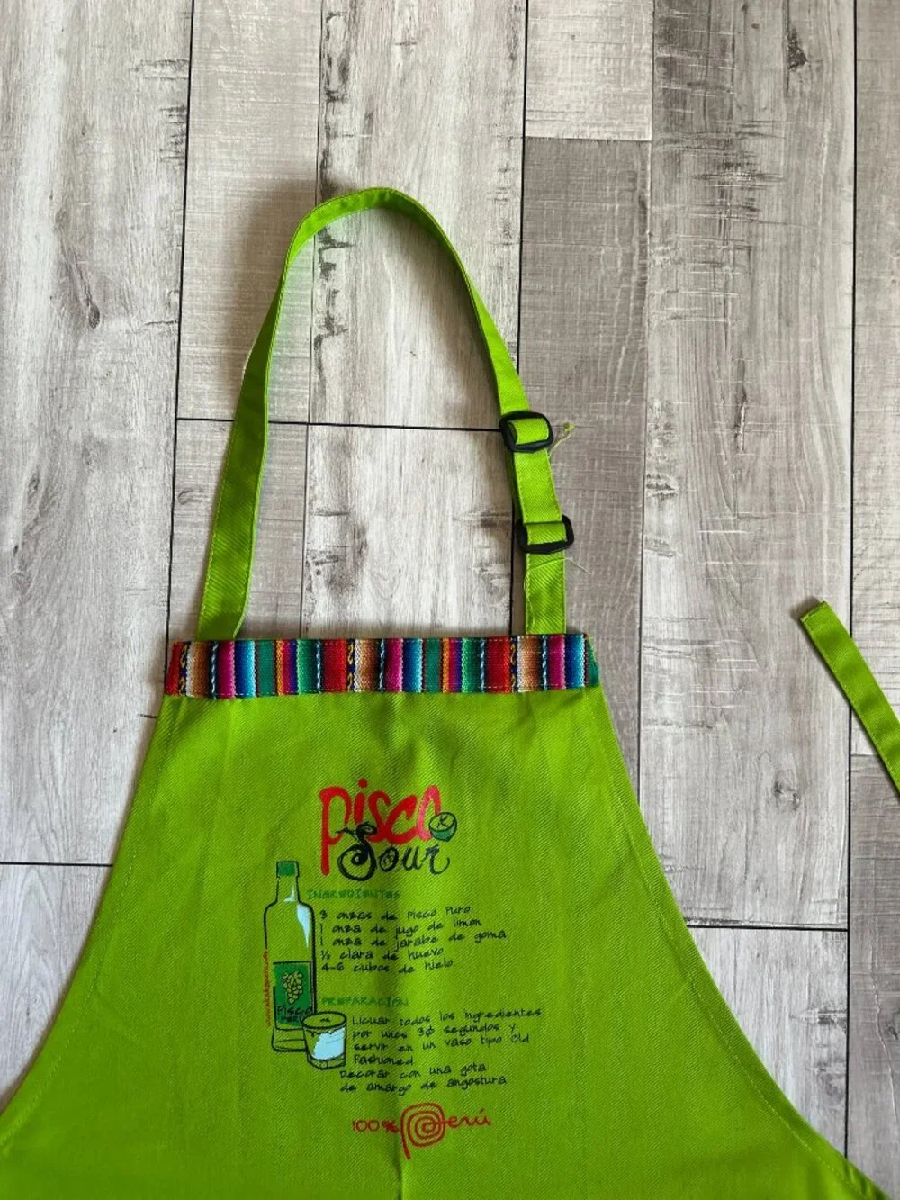 Pisco Sour Apron Bib Chef Large Double Pocket Advertising